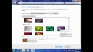 Change Desktop Background Windows 7 Quick!! And Easy!! For Beginners