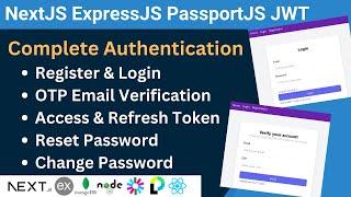 Complete Authentication NextJS ExpressJS MongoDB PassportJS