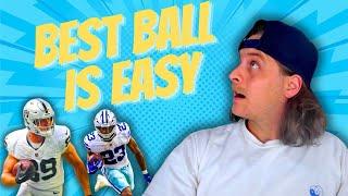 Best Ball Fantasy Football Is EASY (Picking LEAGUE WINNERS!!)