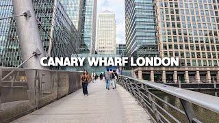 London Walk | Canary Wharf | Autumn Walking Tour | 4K