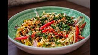 How To Make Thai Raw Mango Salad | Thai Recipes