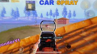 Best car sprays in wow mode | pubg mobile...