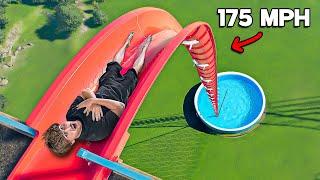 Building the TALLEST Waterslide in my Theme Park!