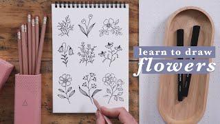10 Easy Flower Doodles