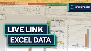 PowerPoint Excel Automation - Live Link Tables and Graphs