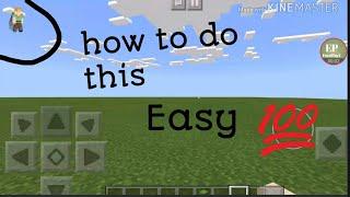 How to see yourself on mobile top left side corner~~Minecraft