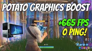 How To Get Potato Graphics in Fortnite Chapter 5! (Max FPS Boost + 0 Delay + 0 Ping) 