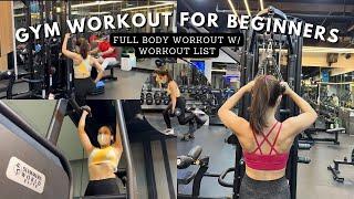 Gym Workout for Beginners / Full Body Workout | Ericka Javate