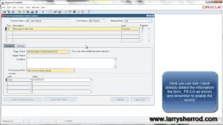 SYS Form Personalization, Displaying a Message in a Form, Oracle Applications Training