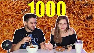 1000 subs special - SPICY NOODLES CHALLENGE 