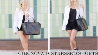 Chicnova Distressed Shorts - OOTD - PETITE SIDE OF STYLE