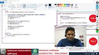 Day 029 Page Object Model design pattern Selenium Proxy Interview support Sudhakar +91-9294052778