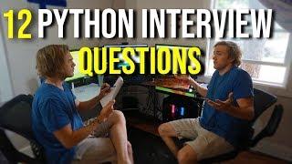 12 ESSENTIAL PYTHON INTERVIEW QUESTIONS (20,000 Subscriber GIVEAWAY!)