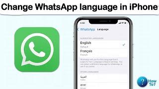 How to change WhatsApp language in iPhone - Add it from iPhone settings