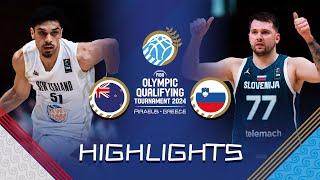 Luka Doncic triple double leads Slovenia  past New Zealand | Highlights | FIBA OQT 2024 Greece