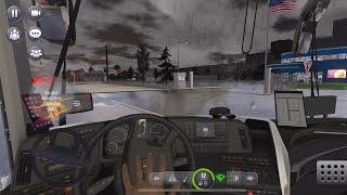 Modesto to Fresno USA  Bus driving simulator Realistic mobile game 2024