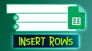 How to Insert Multiple Rows Google Sheets Tutorial