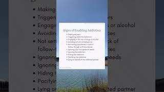 Signs of Enabling Addiction