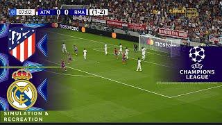 Atletico Madrid vs Real Madrid | Uefa Champions League 2024/25 | Videogame simulation