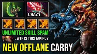 How to Offlane Carry Jakiro with 4 Sec CD Frost Liquid Bloodthorn Parasma Skill Spam Dota 2