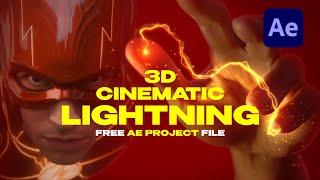 THE FLASH Cinematic 3D Lightning Effect | FREE After Effects Project