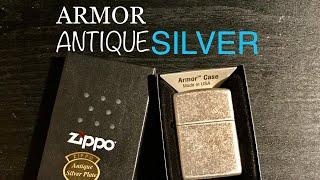 Armor Antique Silver Plate Zippo 28973