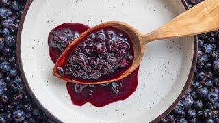 Sweet and Sour Blueberry Compote / Sauce Aigre Doux