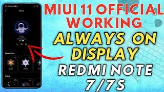 Redmi Note 7/7S Enable MIUI 11 Official ALWAYS ON DISPLAY | MIUI 11 ROM | MIUI 11 Ambient Display