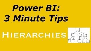 Power BI: 3 Minute Tip - Hierarchies