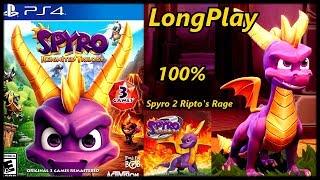 Spyro Reignited Trilogy (Spyro 2 Ripto's Rage) - Longplay 100% Full Game Walkthrough (No Commentary)