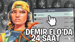 Valorant DEMİR Eloda 24 SAAT Geçirmek. (akıl sağlığımı kaybettim)