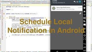 Schedule Local Notification in Android Step by Step || Ajit Singh