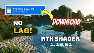 Best RTX Shader For MCPE 1.19 | REALISTIC!! NO LAG! SUPPORT IN RENDER DRAGON !! Minecraft 1.19.51