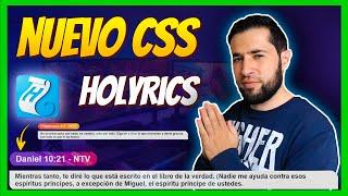 ACTUALIZACIÓN!!! | INTEGRAR BIBLIA de HOLYRICS en OBS con NUEVO CÓDIGO CSS PERSONALIZADO