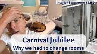 Carnival Jubilee Interior Stateroom Tour | Cabin 12259 Review