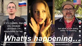 A REAL TRADWIFE REACTS (Episode 7):USA/Russia, asking men: 100% financially provide for their woman?