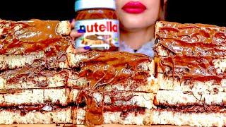 ASMR NUTELLA SANDWICH MUKBANG EATING SOUNDS