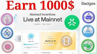 Abstract Mainnet Incentivized Airdrop || Earn Badges & Claim XP