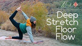 18 Minute Gentle Deep Stretch Yoga for Sore Muscles - Evening Floor Vinyasa Flow | Cole Chance Yoga