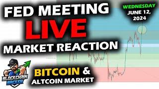 LIVE Market REACTION with Bitcoin, Altcoins and Stock Market with Federal Reserve FOMC Rate Decision