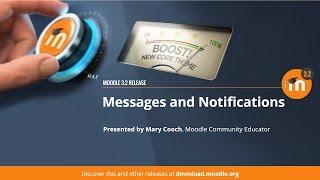 Messages and Notifications in Moodle 3.2