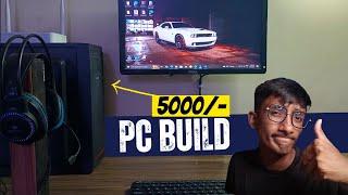 THE STORY OF A PC BUILD! 5000/- PC BUILD. || FILMORA x PREMIERE PRO x GTA 5 x VALORANT.