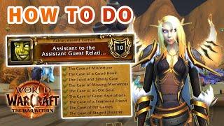 How to do The Case of "Assistant to the Assistant Guest Relations" Achievement ► WOW: The War Within