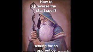 how to reverse the shart spell?