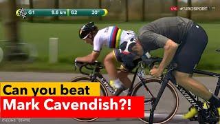 Sprint with Mark Cavendish?! (Green Screen)