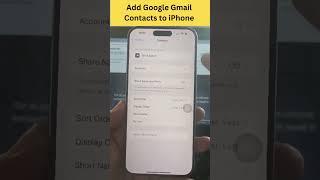 How to Add Google Gmail Contacts to iPhone | Contacts in Gmail on iPhone | Tech Trek