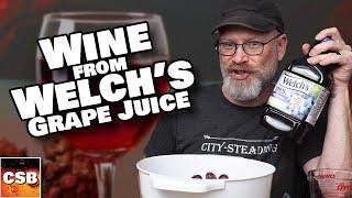 Turn WELCH'S into WINE! - Easy Grape Juice Wine Recipe (tldr cut)