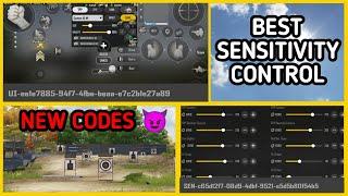 NEW BEST SENSITIVITY AND CONTROL CODES  (NO RECOIL ) | PUBG NEW STATE