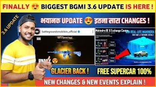 BIGGEST UPDATE  M4 Glacier Back | Bgmi 3.6 Update is Here | Bgmi New Event | New Update Bgmi