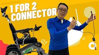 JBH Wheelchair Accessory New Arrival | 1 FOR 2 CONNECTOR for Caregiver